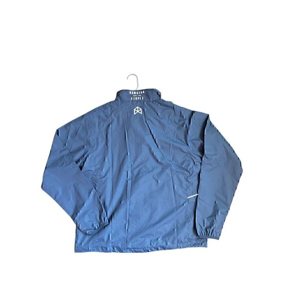 RAWGEAR REFLECTIVE FULL ZIP GRAY WINDBREAKER JACKET, W/POCKETS, MESH LINED, MED - Picture 5 of 5